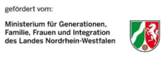 gefördert vom Ministerium für Generationen, Familie, Frauen, Integration des Landes NRW
